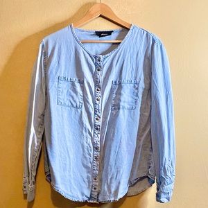 Nasty Gal Chambray Top